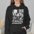 He Plays She Dances Mom Of Both Dancing And Baseball Mom Wmen Hoodie He Plays She Dances Mom Of Both Dancing And Baseball Mom Wmen Hoodie