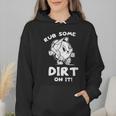 Rub Some Dirt On It Cute Girls Retro Baseball Mom Softball Wmen Hoodie