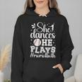 She Dances He Plays Mom Of Both Dance And Baseball Mom Wmen Hoodie She Dances He Plays Mom Of Both Dance And Baseball Mom Wmen Hoodie