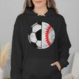 Soccer Baseball Player Soccer Baseball Mom Wmen Hoodie