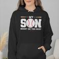 My Son Bought Me This Baseball Mom Wmen Hoodie My Son Bought Me This Baseball Mom Wmen Hoodie