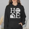 Vintage Baseball Home Florida State Outline Baseball Mom Wmen Hoodie