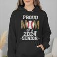 Womens Proud Mom Of a 2024 Senior Class Of 2024 Baseball Mom Wmen Hoodie