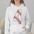 4 Laces 4th Birthday Boy Four Years Baseball Mom T-Shirt Wmen Hoodie