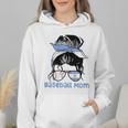 Argentina Baseball Mom Messy Bun Wmen Hoodie Argentina Baseball Mom Messy Bun Wmen Hoodie