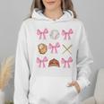 Baseball Coquette Bow Baseball Mama Baseball Mom Premium Wmen Hoodie Baseball Coquette Bow Baseball Mama Baseball Mom Premium Wmen Hoodie