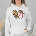 Baseball Heart Leopard Heart Sport Baseball Mom Wmen Hoodie Baseball Heart Leopard Heart Sport Baseball Mom Wmen Hoodie