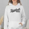 Baseball Mom 1970s Retro Cursive Font Wmen Hoodie