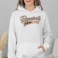 Baseball Mom Best Mama Cute Throwback Classic Wmen Hoodie