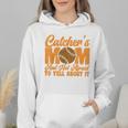 Baseball Mom Catcher's Mom Leopard Softball Mom Wmen Hoodie Baseball Mom Catcher's Mom Leopard Softball Mom Wmen Hoodie