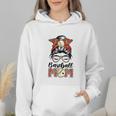 Baseball Mom Game Day Messy Bun Leopard Mother's Day Wmen Hoodie Baseball Mom Game Day Messy Bun Leopard Mother's Day Wmen Hoodie