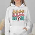 Baseball Mom Groovy Baseball Mom Wmen Hoodie