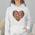 Baseball Mom Leopard Heart Valentine Day Mother Day Wmen Hoodie