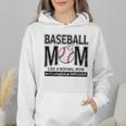 Baseball Mom Not Like a Normal Mom Baseball Mama Wmen Hoodie