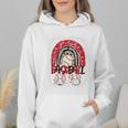 Baseball Mom Rainbow Boho Mommy Premium Wmen Hoodie