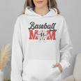 Baseball Mom Retro Distressed Baseball Family Matching Wmen Hoodie
