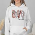 Baseball Mom Shirt Heart Love Baseball Nannylife Wmen Hoodie