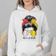 Baseball Mom Softball Mom Of Both Messy Bun Mother's Day Wmen Hoodie Baseball Mom Softball Mom Of Both Messy Bun Mother's Day Wmen Hoodie