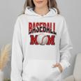 Baseball Mom Sports Red Wmen Hoodie