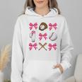 Baseball Nana Era Bows Baseball Mom Women Wmen Hoodie