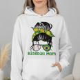 Brazil Baseball Mom Messy Bun Wmen Hoodie Brazil Baseball Mom Messy Bun Wmen Hoodie