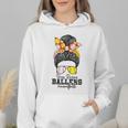 Busy Raising Ballers Softball Messy Bun Baseball Mom Wmen Hoodie Busy Raising Ballers Softball Messy Bun Baseball Mom Wmen Hoodie
