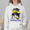 Colombia Baseball Mom Messy Bun Wmen Hoodie