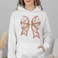 Coquette Bow Baseball Mama Baseball Mom Women Wmen Hoodie Coquette Bow Baseball Mama Baseball Mom Women Wmen Hoodie