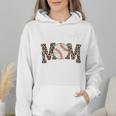 Leopard Baseball Mom Baseball Mama Retro Cute Mother's Day Premium Wmen Hoodie