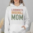 Loudmouth Baseball Mom Sports Cute Text Premium Wmen Hoodie
