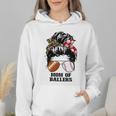 Mom Of Ballers Messy Bun Football Mom Baseball Mom Of Both Premium Tri-Blend Wmen Hoodie Mom Of Ballers Messy Bun Football Mom Baseball Mom Of Both Premium Tri-Blend Wmen Hoodie
