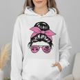 Mother Day Mama Retro Mama Mommy Baseball Mom Wmen Hoodie