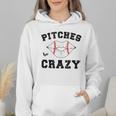 Pitches Be Crazy Baseball Moms Softball Players Hey Batter Wmen Hoodie Pitches Be Crazy Baseball Moms Softball Players Hey Batter Wmen Hoodie