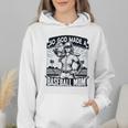 So God Made A Baseball Mom Baseball Player Premium Wmen Hoodie