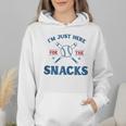 Spring 2024 Season Cute Baseball Mom Here For The Snacks Wmen Hoodie Spring 2024 Season Cute Baseball Mom Here For The Snacks Wmen Hoodie
