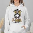 T Ball Mom Messy Bun Leopard Baseball Mom Leopard Wmen Hoodie T Ball Mom Messy Bun Leopard Baseball Mom Leopard Wmen Hoodie