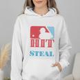 I Teach My Kid Baseball Mom Vintage Coach Baseball Wmen Hoodie