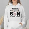 Warning Will Yell Loudly My Son Baseball Mom Wmen Hoodie Warning Will Yell Loudly My Son Baseball Mom Wmen Hoodie