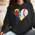 Autism Baseball Heart Autism Puzzle Baseball Mom Wmen Hoodie Autism Baseball Heart Autism Puzzle Baseball Mom Wmen Hoodie