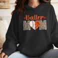 Baller Mom Leopard Basketball Baseball Mom Wmen Hoodie Baller Mom Leopard Basketball Baseball Mom Wmen Hoodie