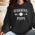 Baseball Mom Cute Grandson Player Arrow Heart Family Wmen Hoodie