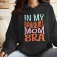 In My Baseball Mom Era Lover Groovy Retro Mother's Day Wmen Hoodie