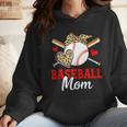 Baseball Mom Leopard Heart Mother's Day Girls Wmen Hoodie Baseball Mom Leopard Heart Mother's Day Girls Wmen Hoodie