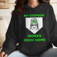 Baseball Mom Quote My Stepson Works From Home Wmen Hoodie Baseball Mom Quote My Stepson Works From Home Wmen Hoodie