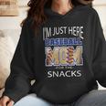 Baseball Sport I’m Just Here For The Snacks Baseball Mom Wmen Hoodie Baseball Sport I’m Just Here For The Snacks Baseball Mom Wmen Hoodie