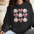 Baseballs And Bows Coquette Baseball Mom Baseball Coach Girl Wmen Hoodie Baseballs And Bows Coquette Baseball Mom Baseball Coach Girl Wmen Hoodie