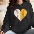 Cute Love Baseball Fast Pitch Softball Heart Baseball Mom Wmen Hoodie Cute Love Baseball Fast Pitch Softball Heart Baseball Mom Wmen Hoodie
