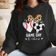 Game Day Vibes Soccer Baseball Mom Heart Wmen Hoodie Game Day Vibes Soccer Baseball Mom Heart Wmen Hoodie