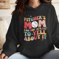 Groovy Ptchers Baseball Mom And Not Afraid To Yell About It Wmen Hoodie Groovy Ptchers Baseball Mom And Not Afraid To Yell About It Wmen Hoodie