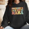 Groovy Somebody's Loud Mouth Mama Baseball Mom Mother's Day Wmen Hoodie